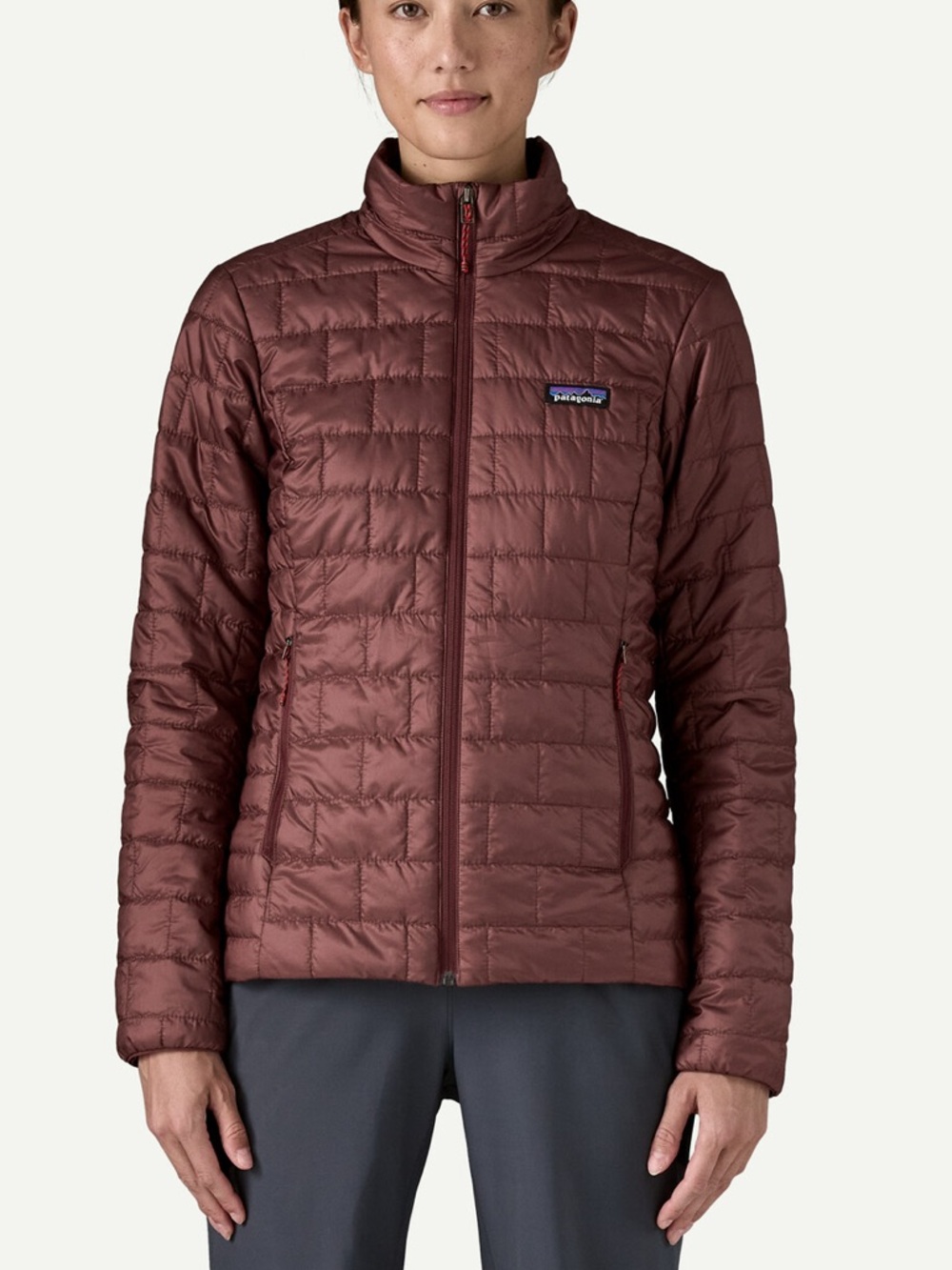 Patagonia Nano Puff® Lightweight Dark Ruby Puffer Packable Jacket